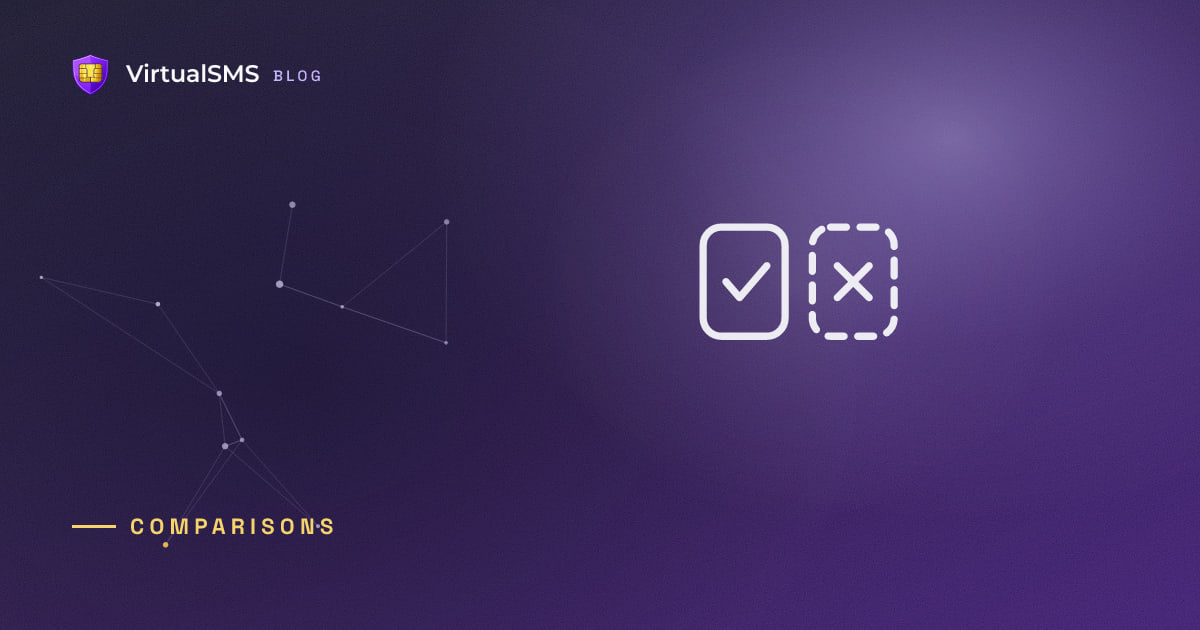Outlined versus icon on a constellation purple gradient background
