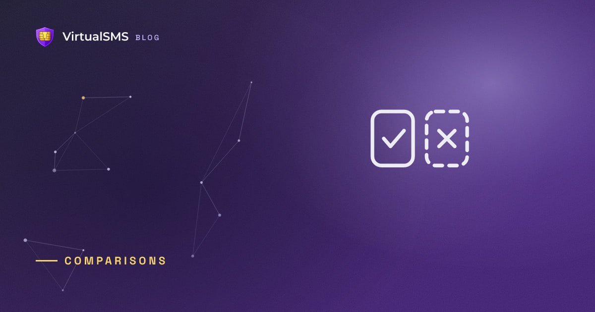 Outlined versus icon on a constellation purple gradient background
