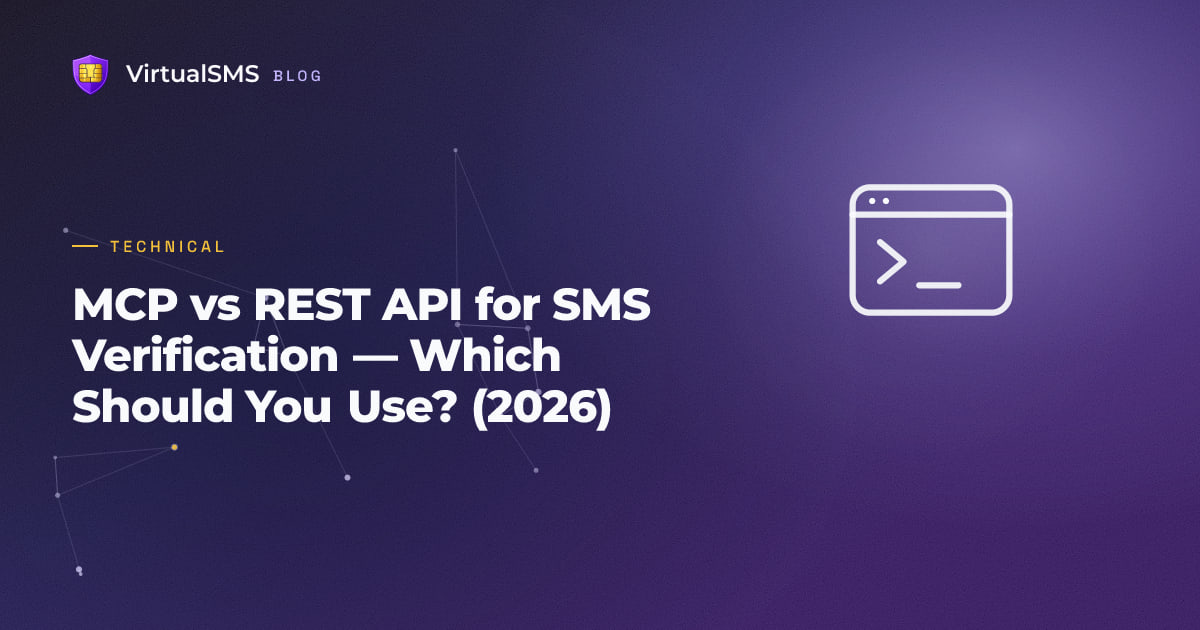 MCP vs REST API for SMS Verification — Which Should You Use? (2026)
