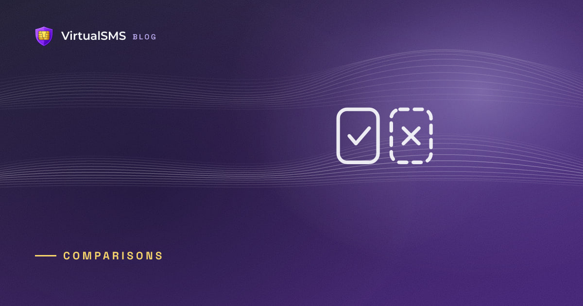 Outlined versus icon on a waves purple gradient background
