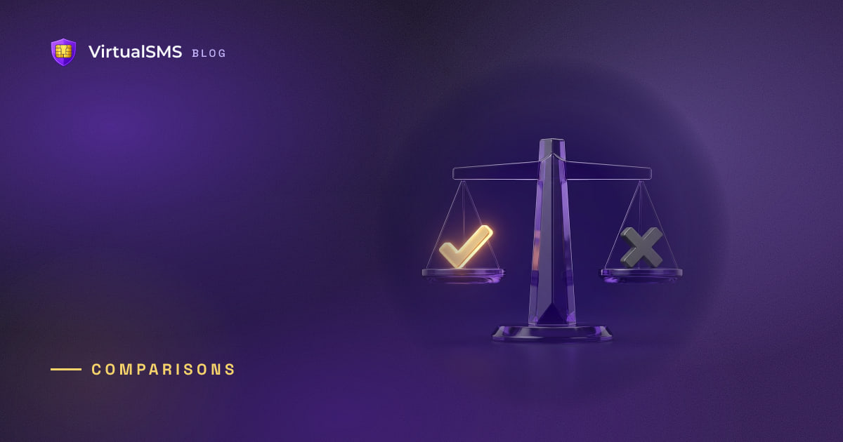 3D balance scale weighing a check against a cross illustration on a deep purple aurora background