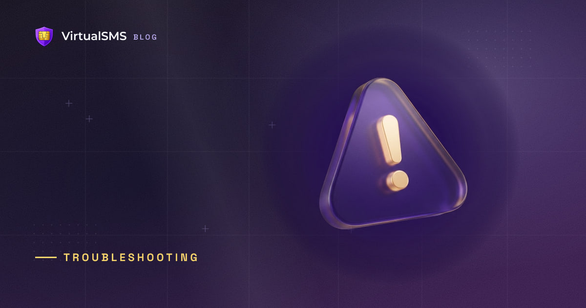 3D warning sign illustration on a deep purple blueprint background