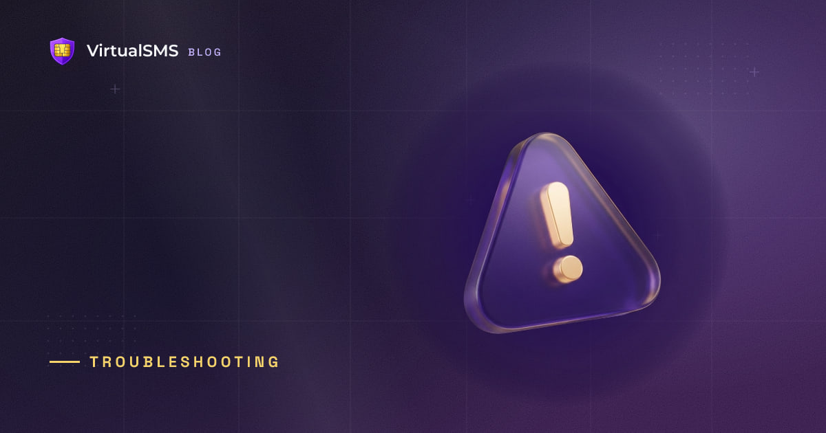 3D warning sign illustration on a deep purple blueprint background